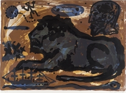 A.R. Penck - Louisiana Löwe - litografi
